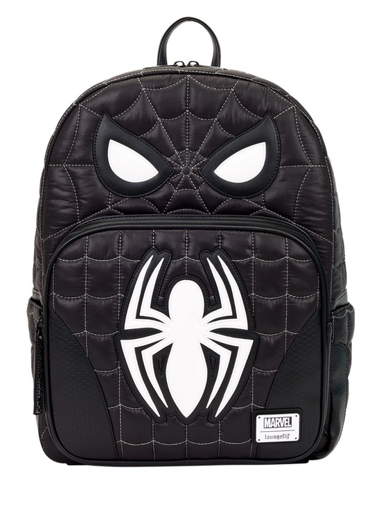 Loungefly Other - Spider-Man Black & White Suit Cosplay Quilted Full-Size Backpack NWT